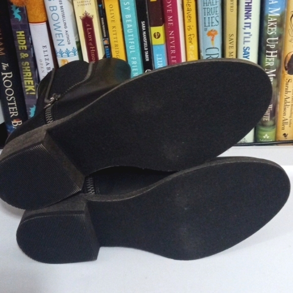 ROCKET DOG BLACK PULL-ON MOTO ANKLE BOOTS SIZE 6.5 NWT - Picture 8 of 12